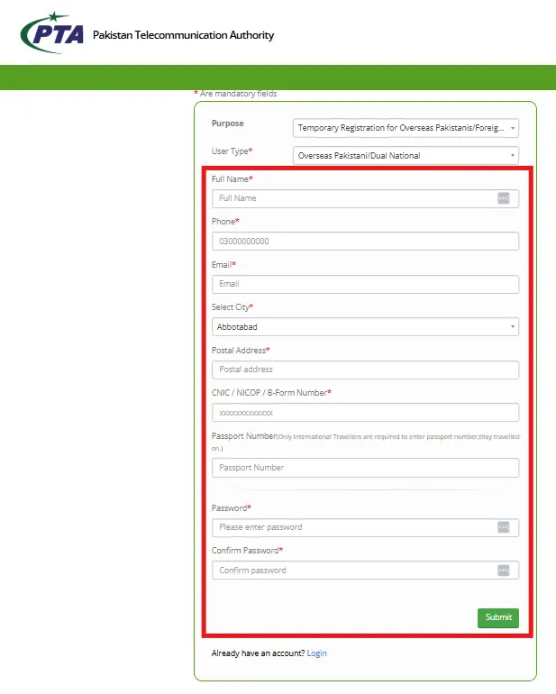 pta-dirbs-temp-reg-form